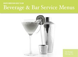 Beverage & Bar Service Menus