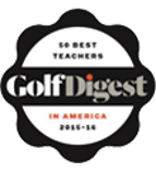 Golf Digest 50 Best Teachers in America badge