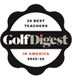 Golf Digest 50 Best Teachers in America badge